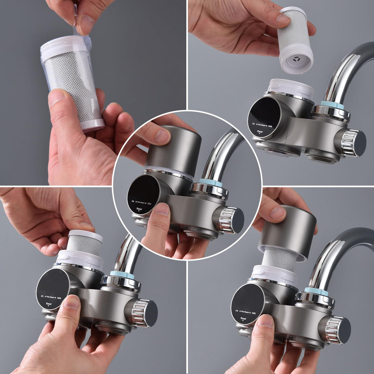 Grifo HOMELODY Filtro De Agua Para Grifo, Potable Con Indicador