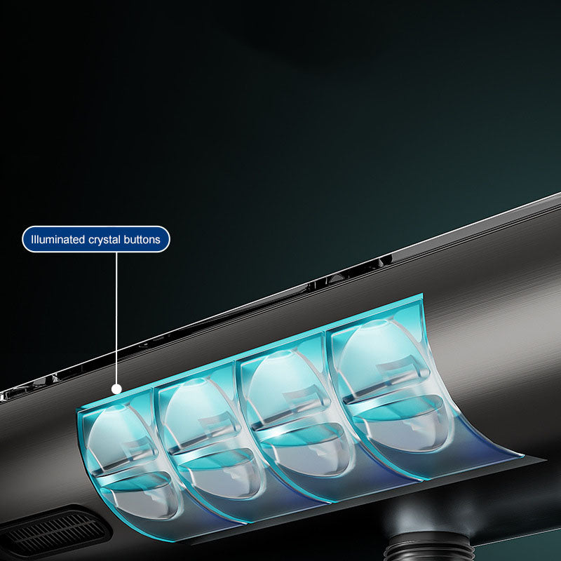Homelody sistema de ducha Con Pulsador Crystal  y Mezclador Cascada modo multi ducha adecuado para baños modernos, Luz Ambiental