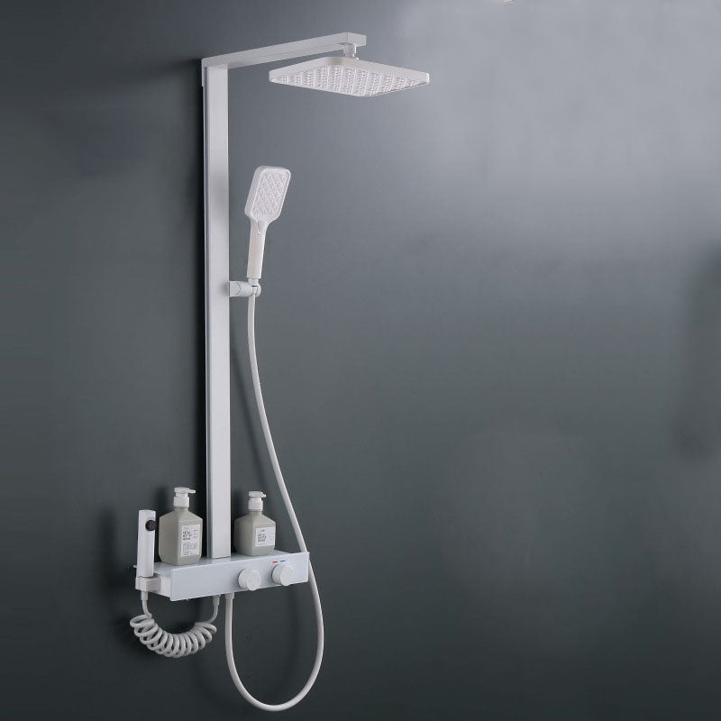Homelody Gran lujo sobrealimentar sistema de ducha Con Mezclador Cascada modo multi ducha adecuado para baños modernos, Luz Ambiental