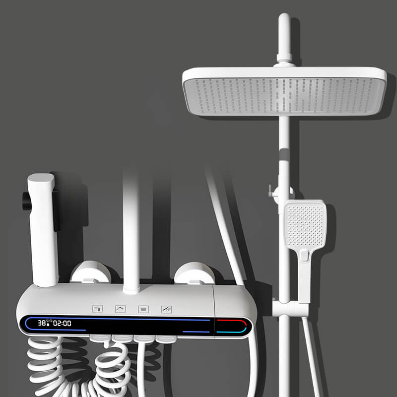 Homelody sistema de ducha Con Mezclador Cascada modo multi ducha adecuado para baños modernos, Luz Ambiental