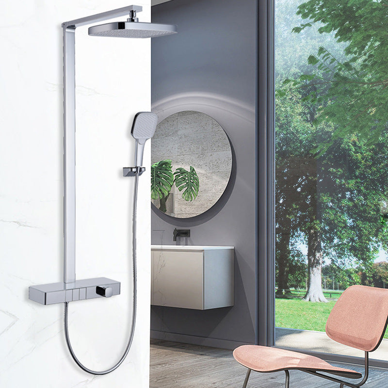 Homelody Lujoso Grande 3 tipos sistema de ducha Con Mezclador Cascada modo multi ducha adecuado para baños modernos Con Bandeja de Almacenamiento