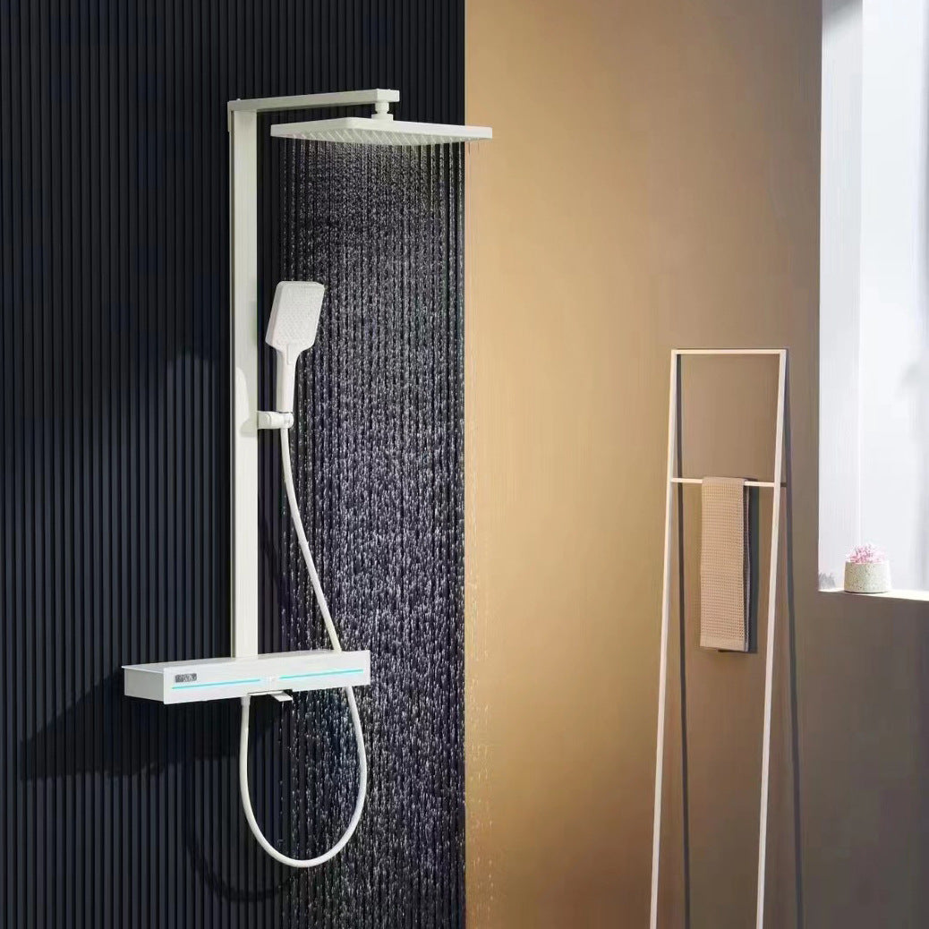 Homelody Lujoso Grande 3 tipos sistema de ducha Pantalla Digita Con Mezclador Cascada modo multi ducha adecuado para baños modernos