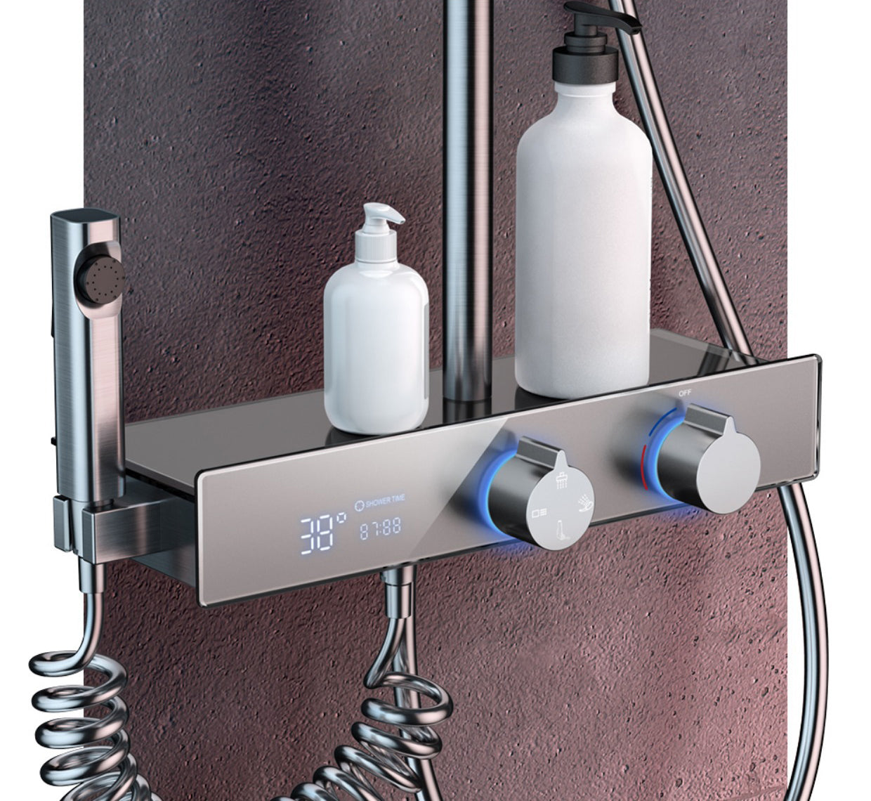 Homelody Interruptores múltiples con 4 tipos sistema de ducha Con Mezclador Cascada modo multi ducha