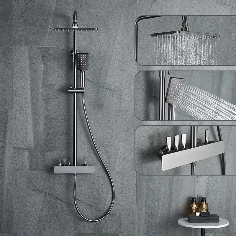 Homelody Diseño de Palanca sistema de ducha Con Mezclador Cascada modo multi ducha adecuado para baños modernos