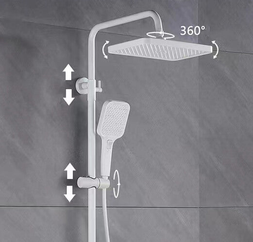 Homelody Interruptores múltiples con 4 tipos sistema de ducha Con Mezclador Cascada modo multi ducha adecuado para baños modernos