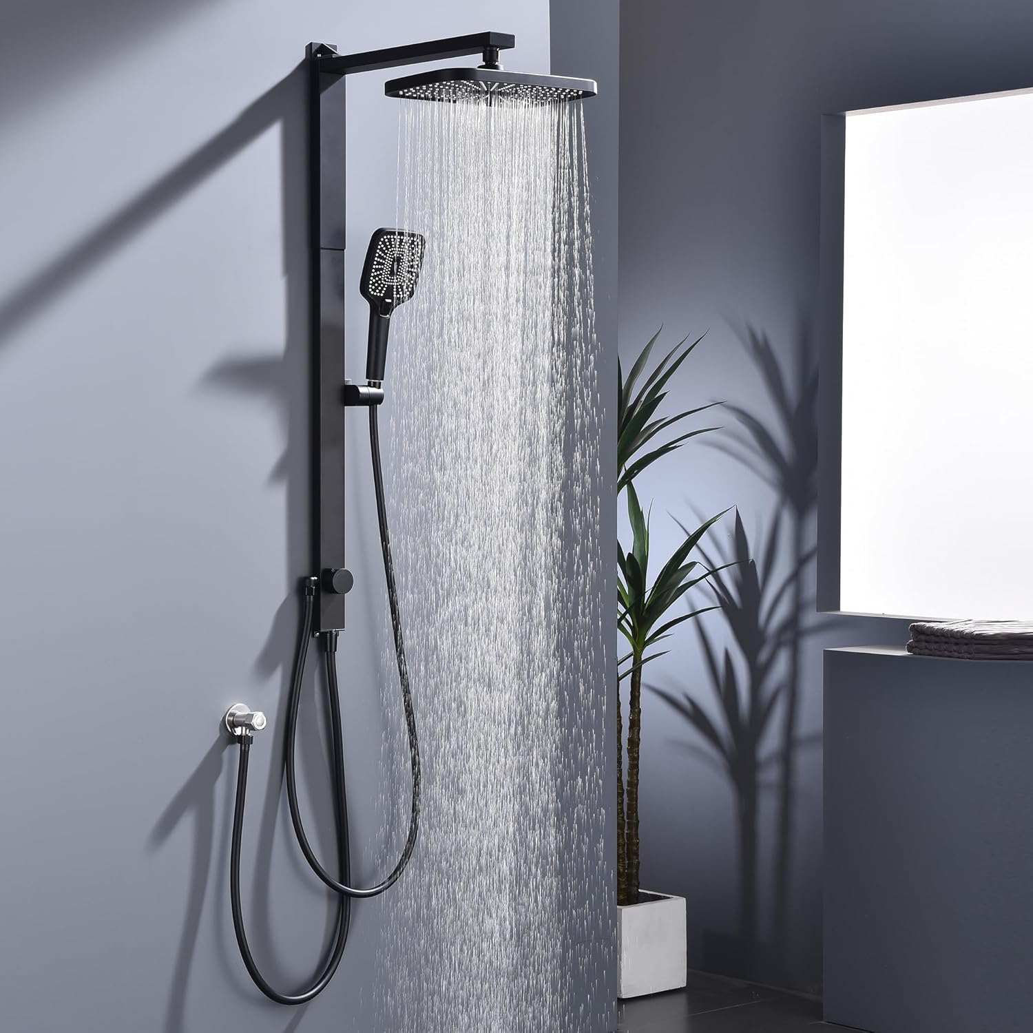 HOMELODY Sistema de ducha de lluvia sin grifo