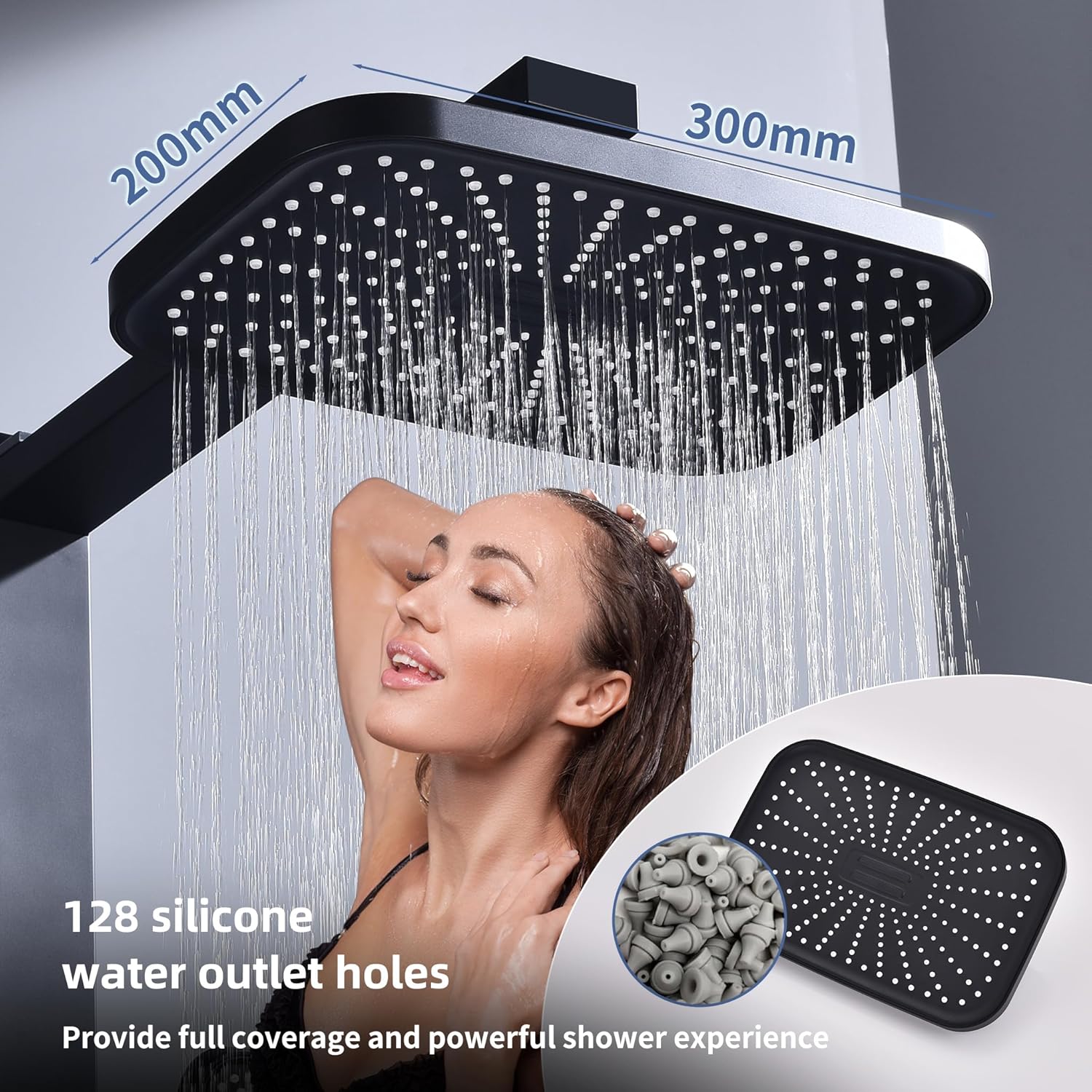 HOMELODY Sistema de ducha de lluvia sin grifo