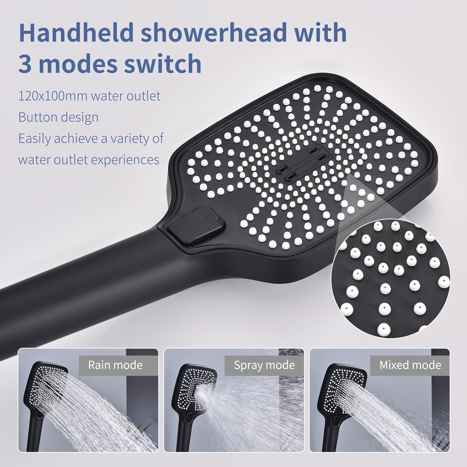 HOMELODY Sistema de ducha de lluvia sin grifo