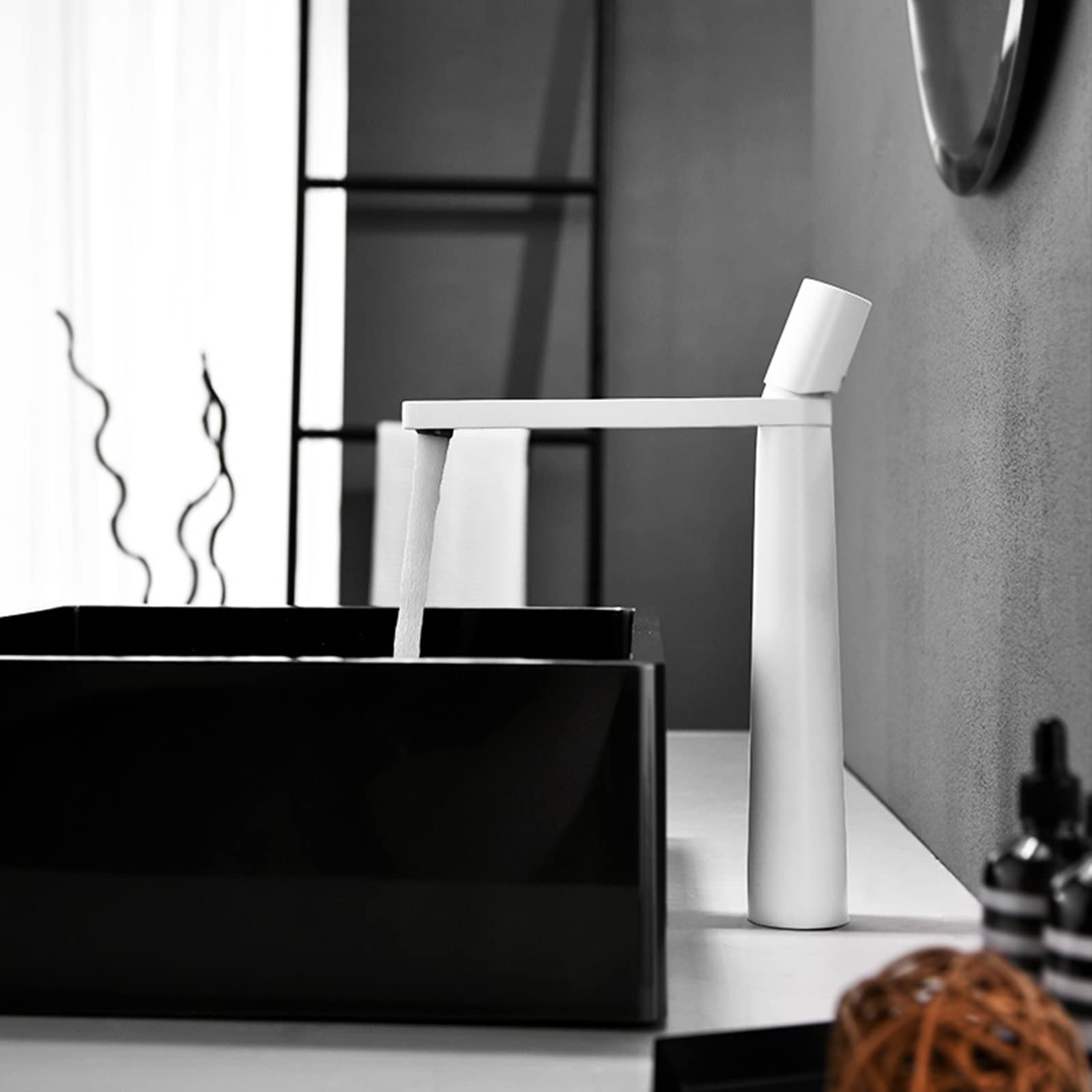 Grifo lavabo cascada del baño cromo de diseño elegante homelody –  homelody-es