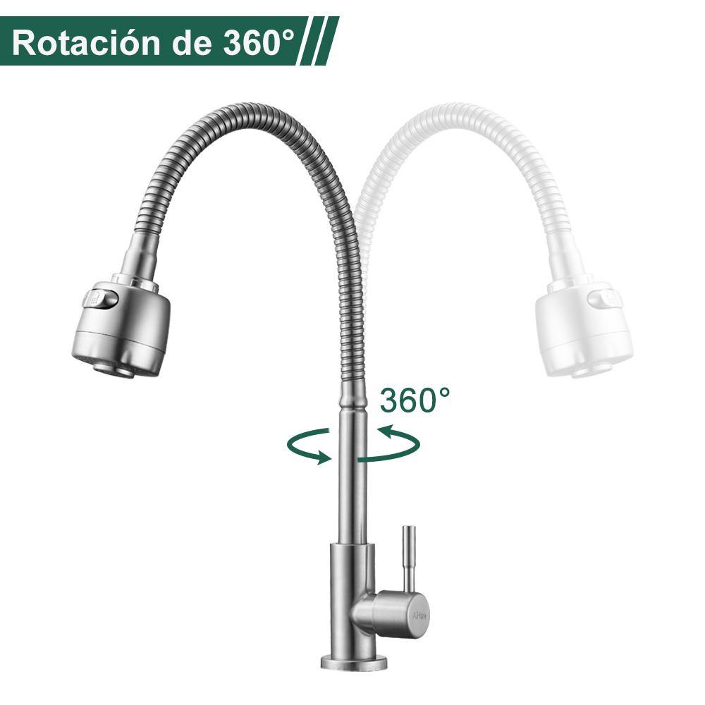 grifo de cocina con caño orientable 360 °