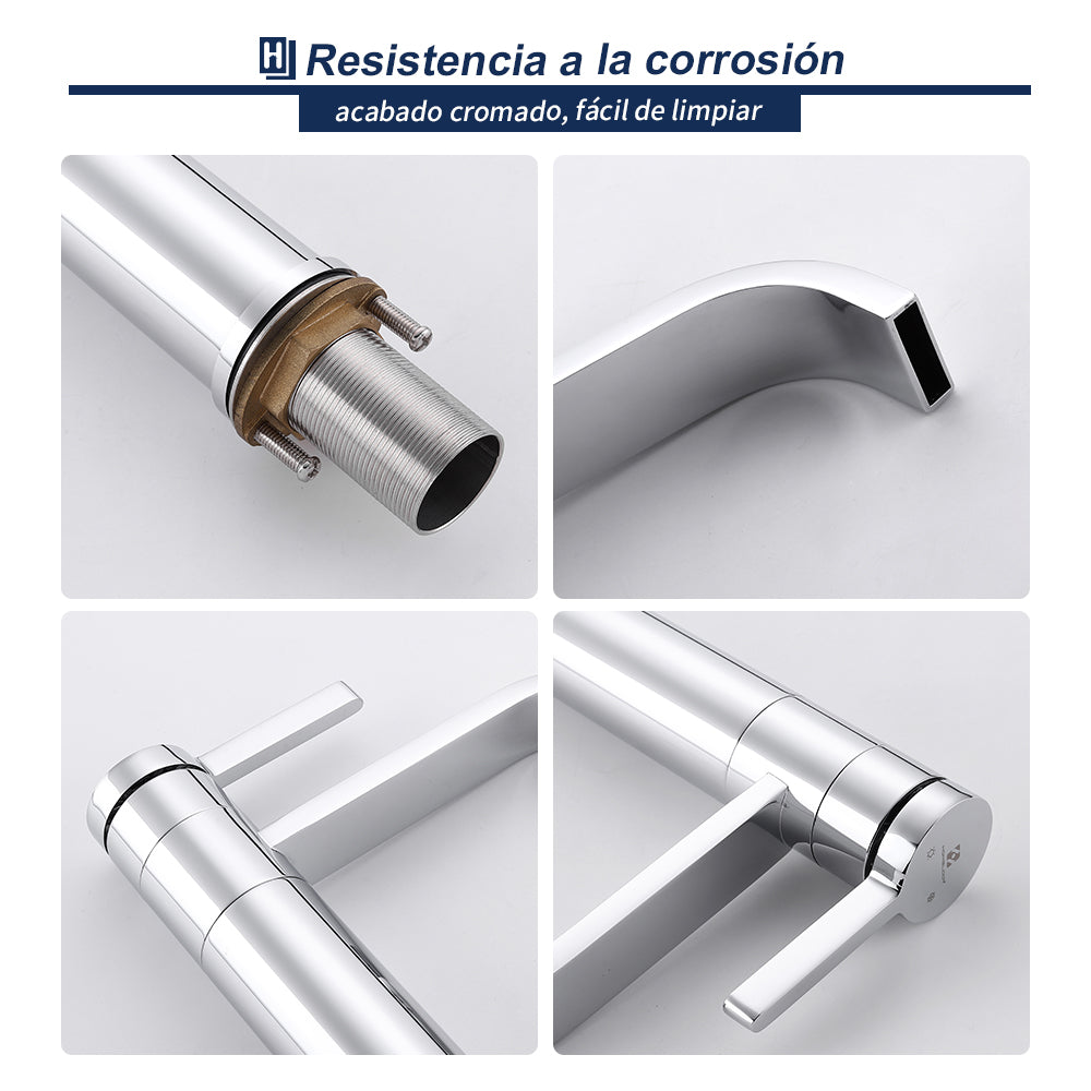 grifo de lavabo en latón