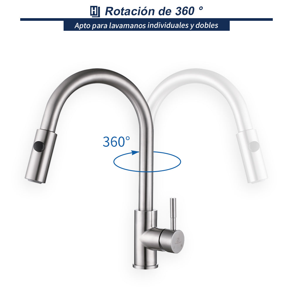 grifo de cocina giratorio 360°