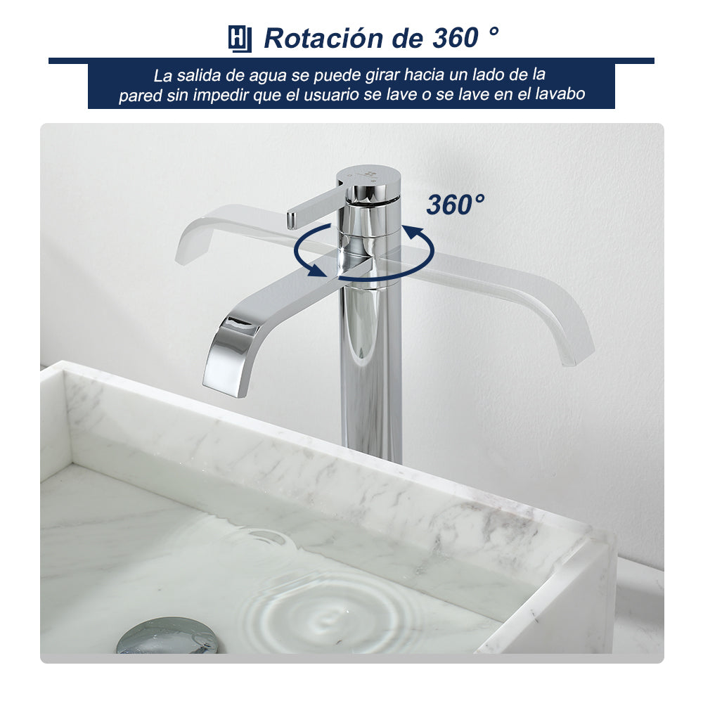 griferia de cascada para baño