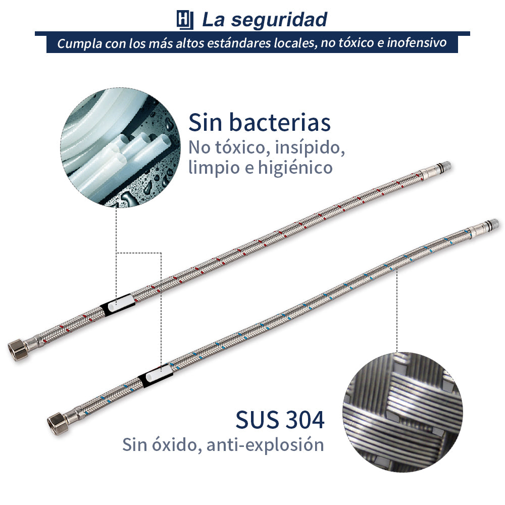 Grifos de Cocina Extraíbles Cepillados Cabezal de ducha Mezclador de Fregadero Giratorio 360 ° Homelody