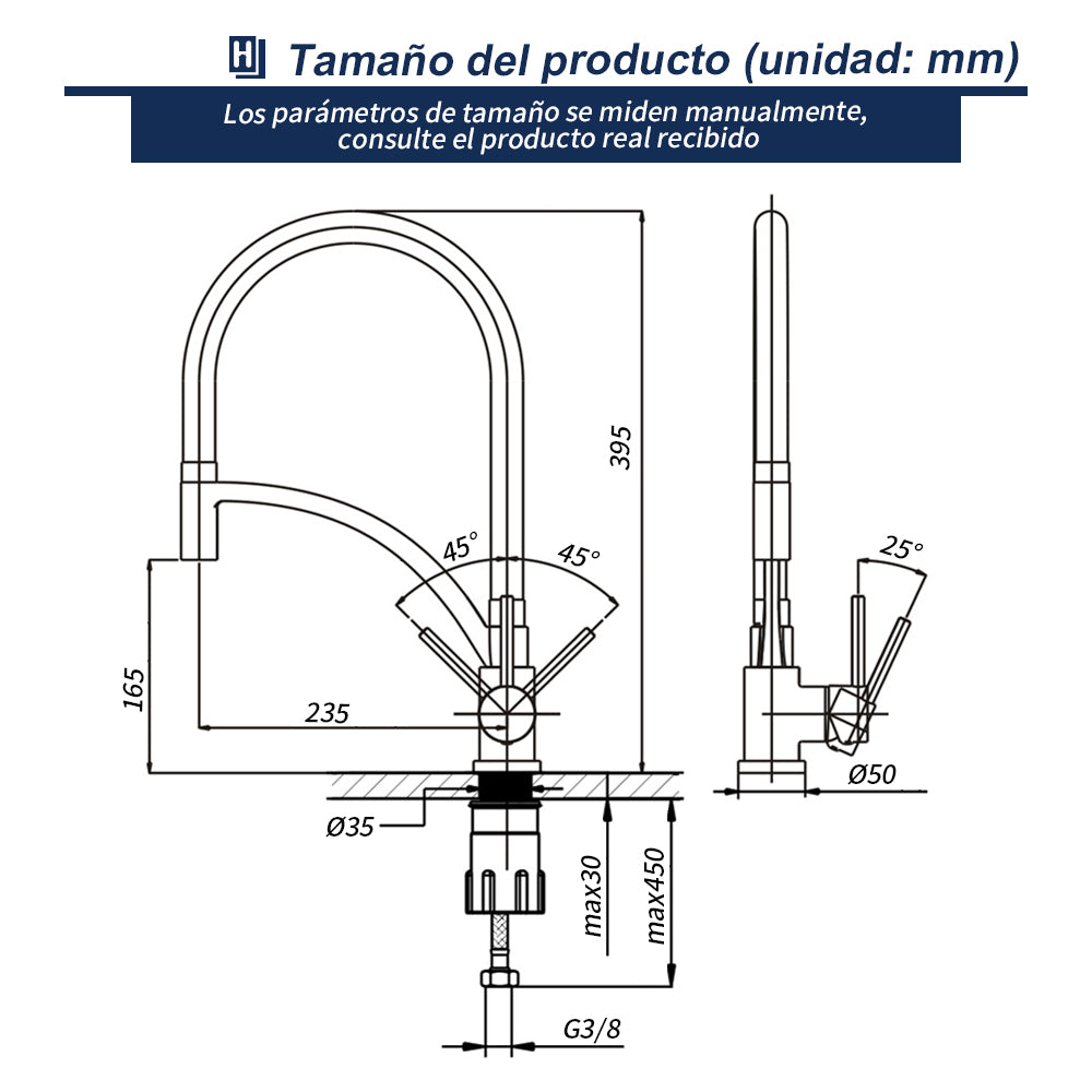 para el fregadero de cocina