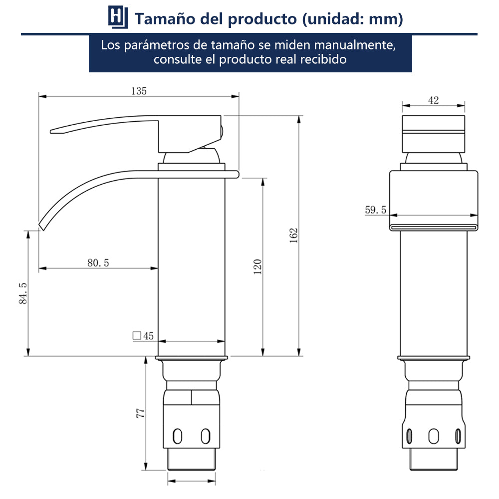 griferia de cascada para baño