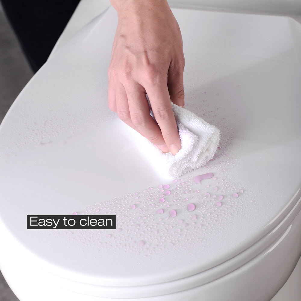 asiento del inodoro fácil de limpiar