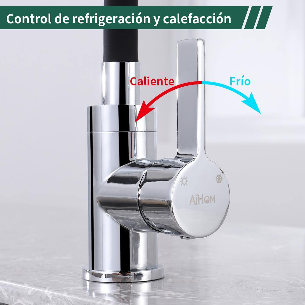 grifo mezclador de agua fría y caliente